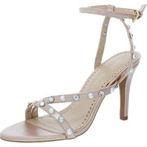 ADRIENNE Vittadini "Glow 2" Strappy Rhinestone Heels Sz 7.5 New